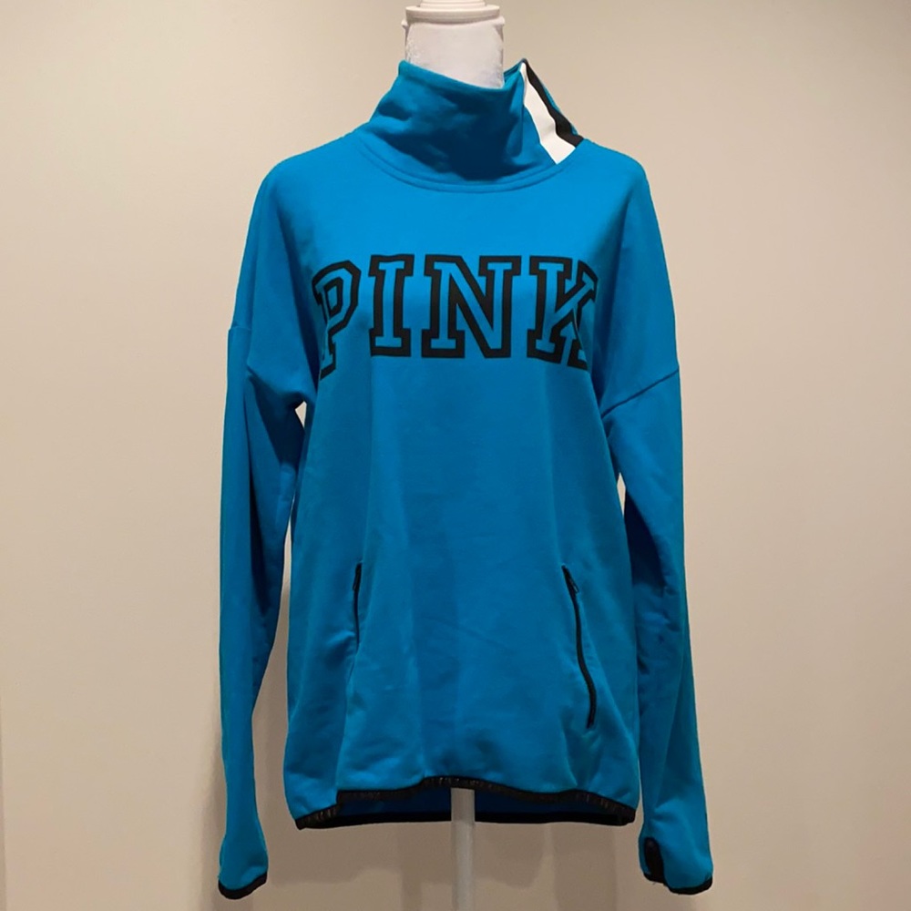 Pink Victoria's Secret zipper pouch pullover